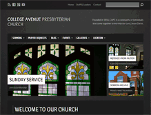 Tablet Screenshot of collegeavenuepresbyterianchurch.org